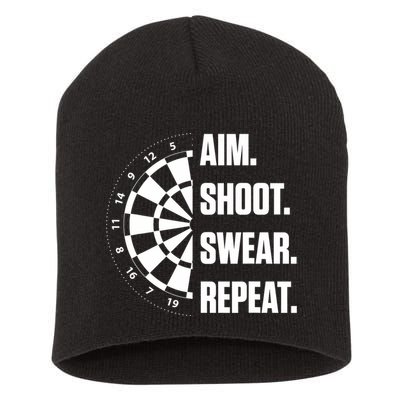 Darts Problems Dartboard Fun Hobby Dart Player Short Acrylic Beanie