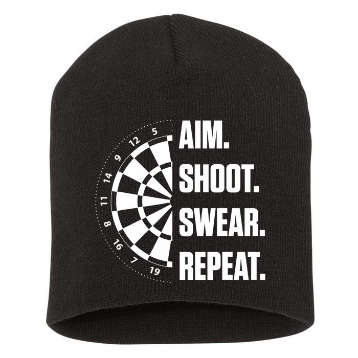 Darts Problems Dartboard Fun Hobby Dart Player Short Acrylic Beanie