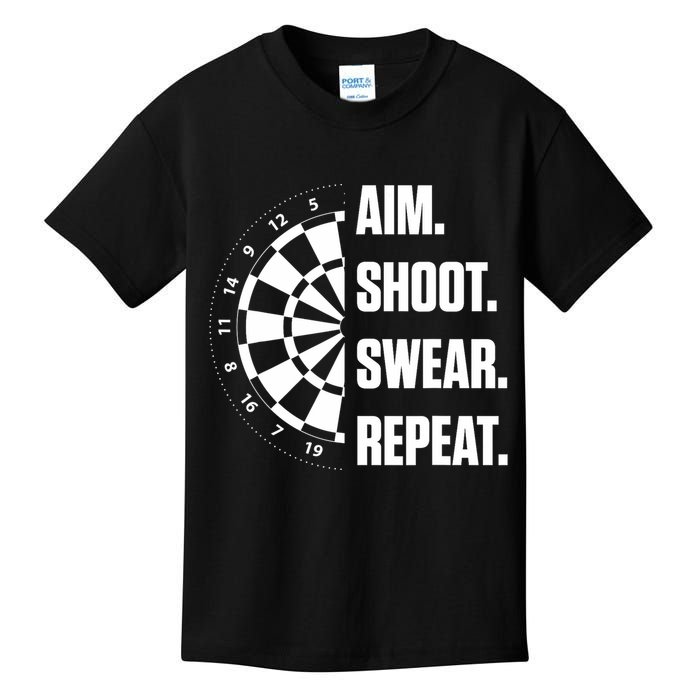 Darts Problems Dartboard Fun Hobby Dart Player Kids T-Shirt