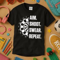 Darts Problems Dartboard Fun Hobby Dart Player Kids T-Shirt