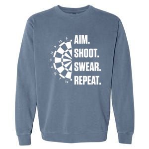 Darts Problems Dartboard Fun Hobby Dart Player Garment-Dyed Sweatshirt