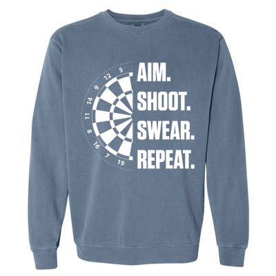 Darts Problems Dartboard Fun Hobby Dart Player Garment-Dyed Sweatshirt