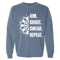 Darts Problems Dartboard Fun Hobby Dart Player Garment-Dyed Sweatshirt