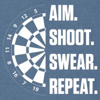 Darts Problems Dartboard Fun Hobby Dart Player Garment-Dyed Sweatshirt
