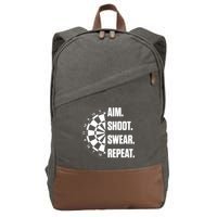 Darts Problems Dartboard Fun Hobby Dart Player Cotton Canvas Backpack