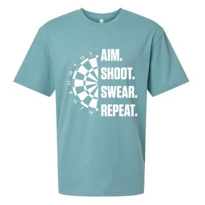 Darts Problems Dartboard Fun Hobby Dart Player Sueded Cloud Jersey T-Shirt