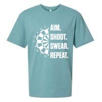 Darts Problems Dartboard Fun Hobby Dart Player Sueded Cloud Jersey T-Shirt