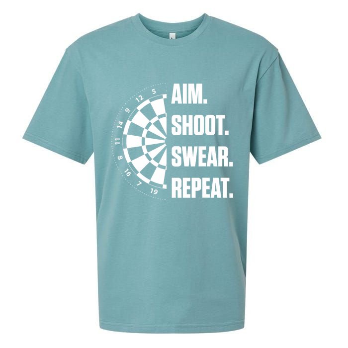 Darts Problems Dartboard Fun Hobby Dart Player Sueded Cloud Jersey T-Shirt
