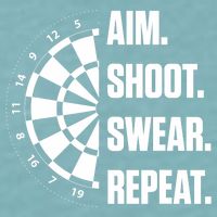 Darts Problems Dartboard Fun Hobby Dart Player Sueded Cloud Jersey T-Shirt