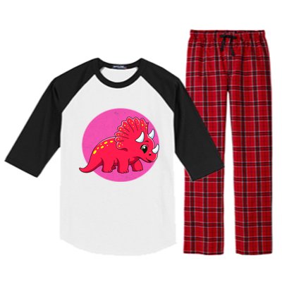 Dinosaurs Prehistoric Dinosaur For Boy And Girl Raglan Sleeve Pajama Set