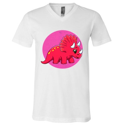 Dinosaurs Prehistoric Dinosaur For Boy And Girl V-Neck T-Shirt