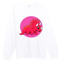 Dinosaurs Prehistoric Dinosaur For Boy And Girl Premium Crewneck Sweatshirt