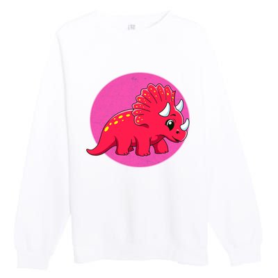 Dinosaurs Prehistoric Dinosaur For Boy And Girl Premium Crewneck Sweatshirt