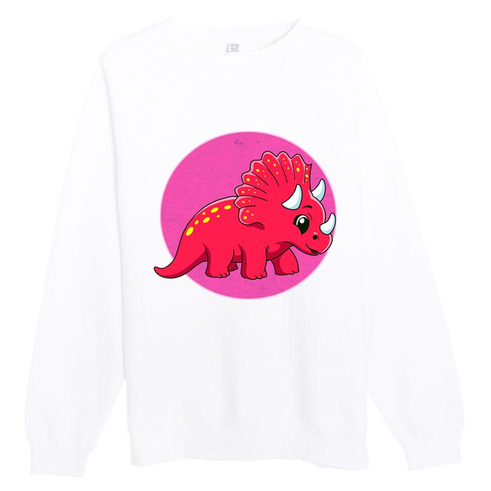 Dinosaurs Prehistoric Dinosaur For Boy And Girl Premium Crewneck Sweatshirt