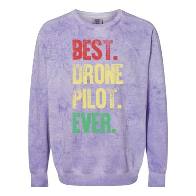 Drone Pilot Drone Photographer Gift Colorblast Crewneck Sweatshirt