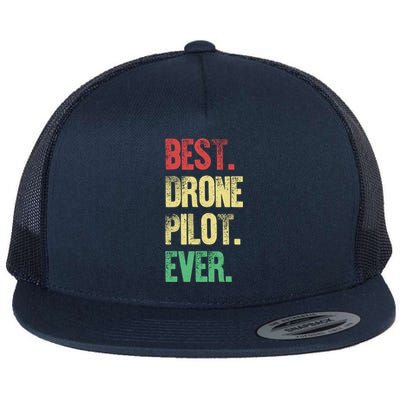 Drone Pilot Drone Photographer Gift Flat Bill Trucker Hat