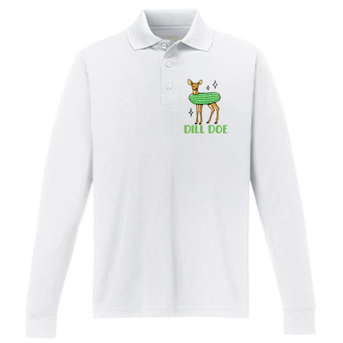 Dill Pickle Dill Doe Performance Long Sleeve Polo