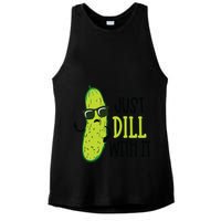 Dill Pickle Dill With It Deal With It Ladies PosiCharge Tri-Blend Wicking Tank