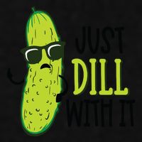 Dill Pickle Dill With It Deal With It Ladies PosiCharge Tri-Blend Wicking Tank