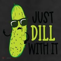 Dill Pickle Dill With It Deal With It 7 Panel Mesh Trucker Snapback Hat