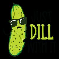 Dill Pickle Dill With It Deal With It 16 in Basic Backpack