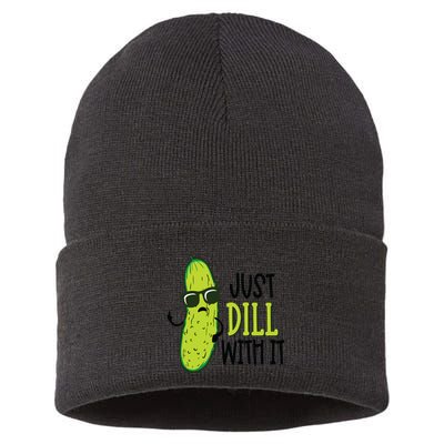 Dill Pickle Dill With It Deal With It Sustainable Knit Beanie