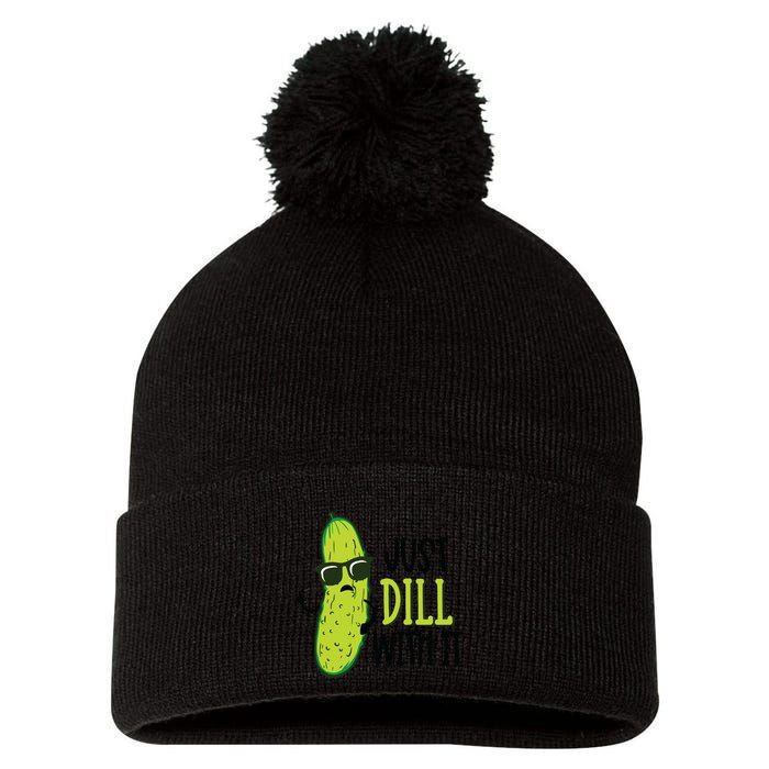 Dill Pickle Dill With It Deal With It Pom Pom 12in Knit Beanie
