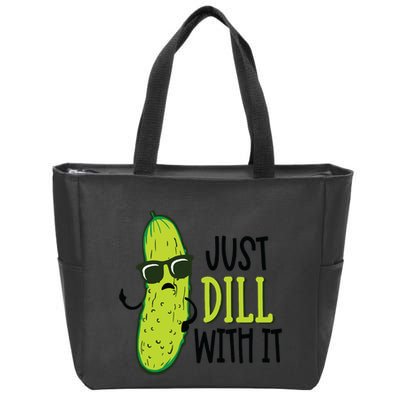 Dill Pickle Dill With It Deal With It Zip Tote Bag