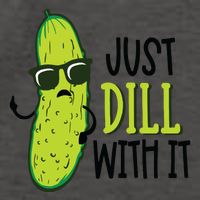 Dill Pickle Dill With It Deal With It Vector Backpack