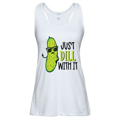 Dill Pickle Dill With It Deal With It Ladies Essential Flowy Tank