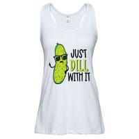 Dill Pickle Dill With It Deal With It Ladies Essential Flowy Tank