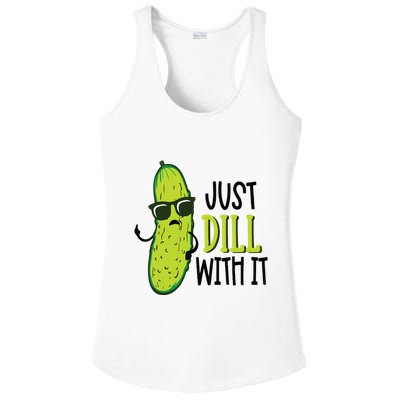 Dill Pickle Dill With It Deal With It Ladies PosiCharge Competitor Racerback Tank