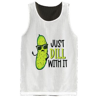 Dill Pickle Dill With It Deal With It Mesh Reversible Basketball Jersey Tank