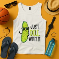 Dill Pickle Dill With It Deal With It Tank Top