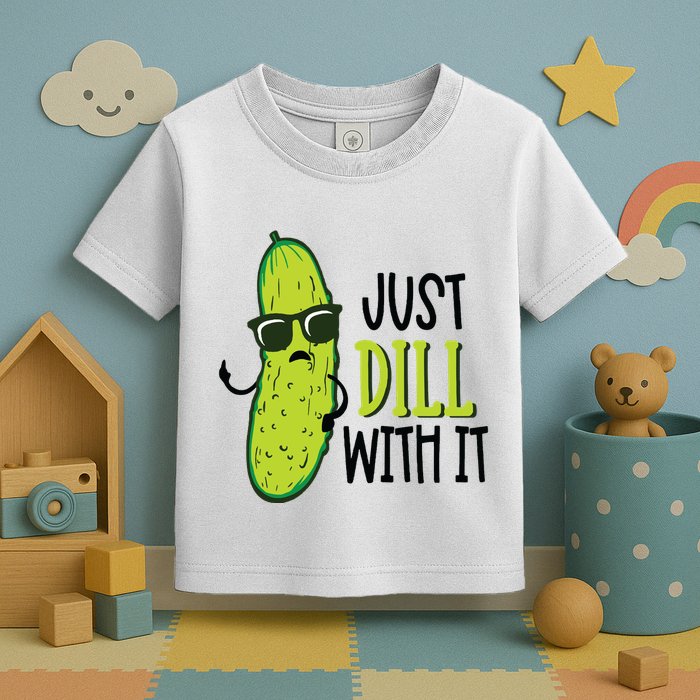 Dill Pickle Dill With It Deal With It Toddler T-Shirt