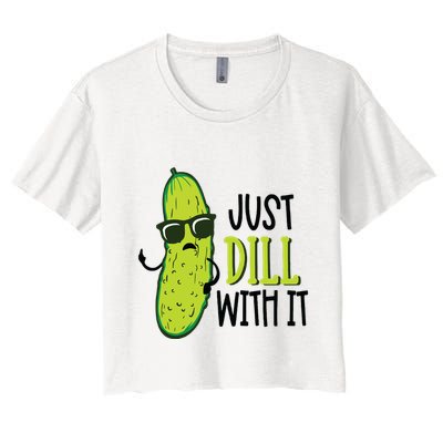 Dill Pickle Dill With It Deal With It Crop Top