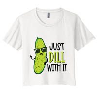 Dill Pickle Dill With It Deal With It Crop Top