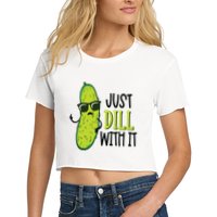 Dill Pickle Dill With It Deal With It Crop Top