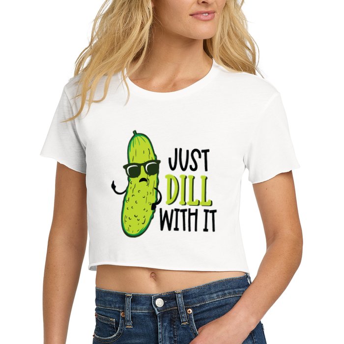 Dill Pickle Dill With It Deal With It Crop Top