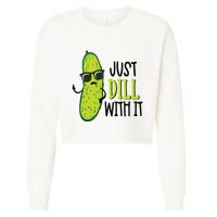 Dill Pickle Dill With It Deal With It Cropped Pullover Crew