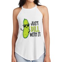 Dill Pickle Dill With It Deal With It Women's Perfect Tri Rocker Tank