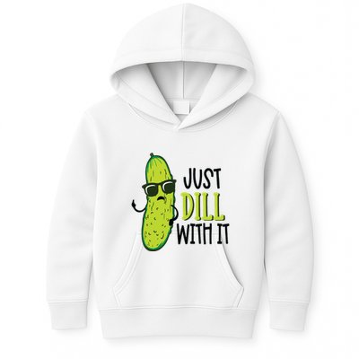 Dill Pickle Dill With It Deal With It Kids Hoodie