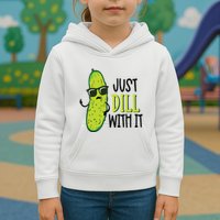 Dill Pickle Dill With It Deal With It Kids Hoodie