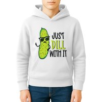 Dill Pickle Dill With It Deal With It Kids Hoodie