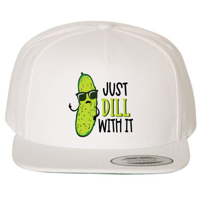 Dill Pickle Dill With It Deal With It Wool Snapback Cap