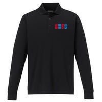 Domino pieces Performance Long Sleeve Polo