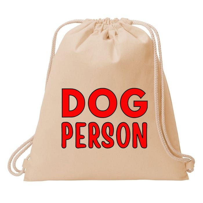 Dog Person Drawstring Bag