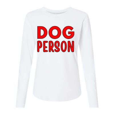 Dog Person Womens Cotton Relaxed Long Sleeve T-Shirt