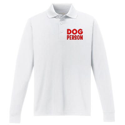 Dog Person Performance Long Sleeve Polo