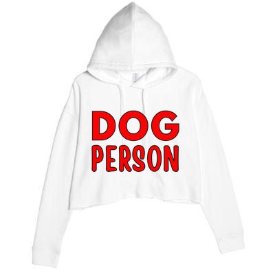 Dog Person Crop Fleece Hoodie